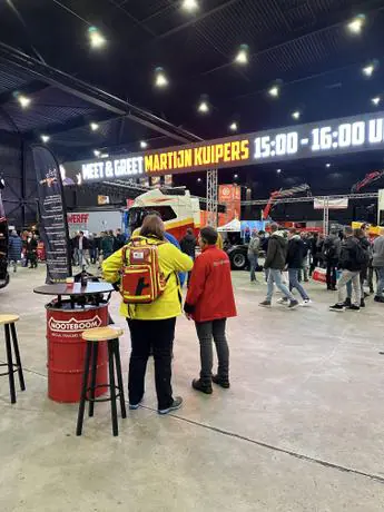 An Event Safety Service fire watch officer in an event hall